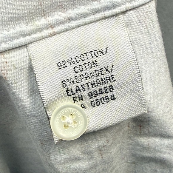 Bugatchi 8 Way Stretch Shirt Mens XL Short Sleeve Geometric Slim Performance - Picture 4 of 8